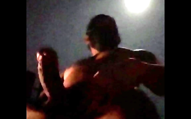 Thai stud jerks off under the full moon outdoors